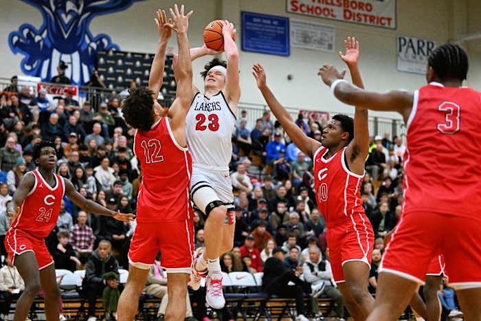 Columbus Lake Oswego boys basketball Les Schwab Invitational December 27 2023 Leon Neuschwander 22